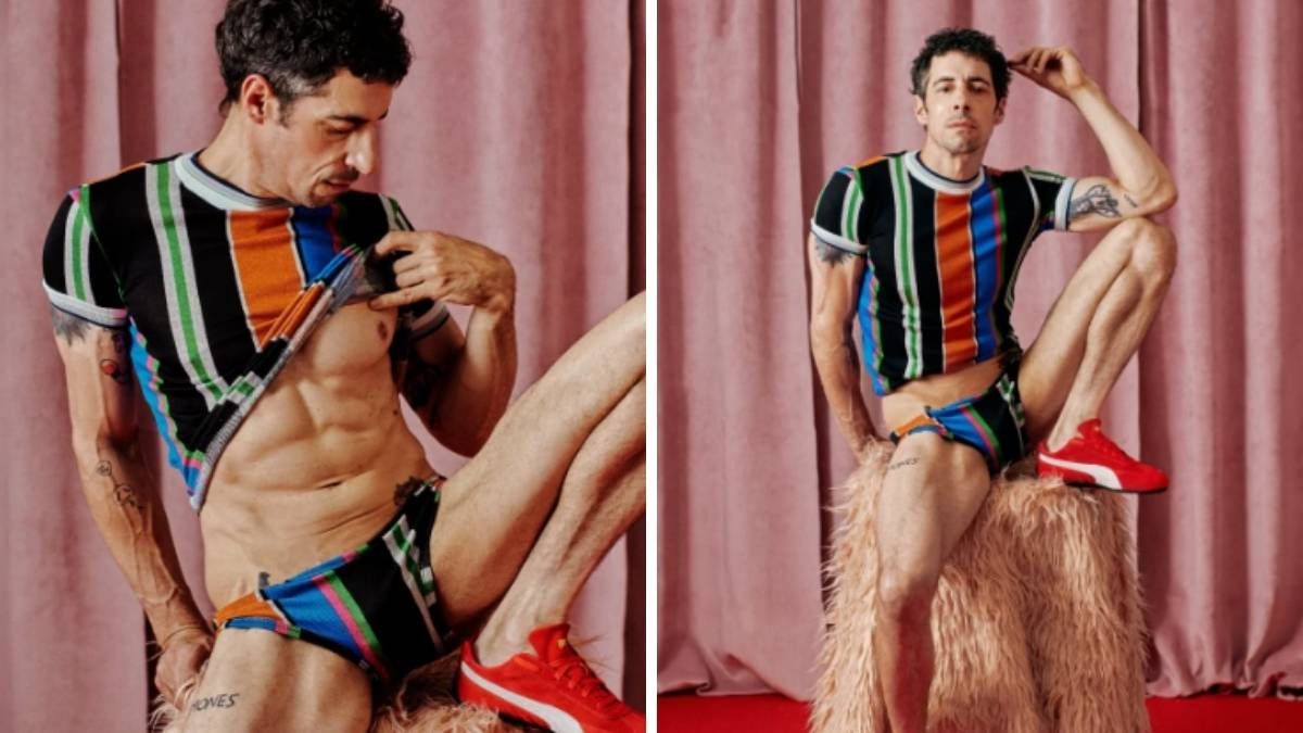 Esteban Lamothe posó para la cámara con poca ropa. Esteban Lamothe posó para la cámara con poca ropa. 