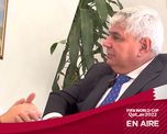 Agustín Nicolet conversó con el embajador argentino en Qatar, Guillermo Nicolás.&nbsp;