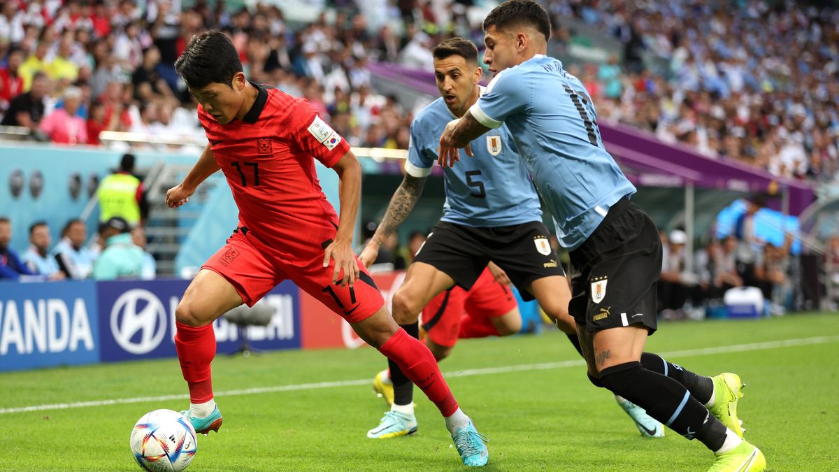 Uruguay empata con Corea del Sur por el Mundial Qatar 2022.