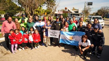 &nbsp;Gobernador Crespo y San Justo fueron protagonistas del recorrido de la antorcha suramericana.