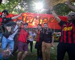 Clásico santafesino: el banderazo sabalero en la previa del clásico&nbsp;