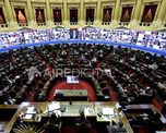 La C&aacute;mara de Diputados de la Naci&oacute;n, durante la sesi&oacute;n virtual en el marco de la pandemia.
