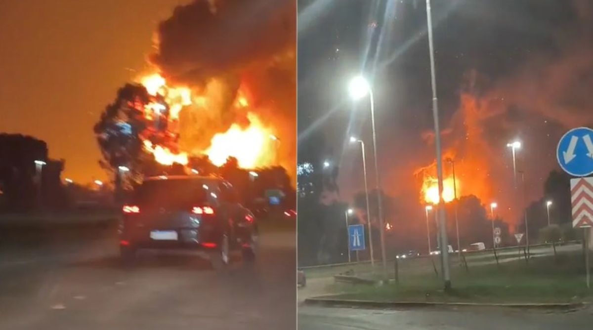 El incendio y la explosión se produjo este viernes por la noche en un parque industrial de Buenos Aires.