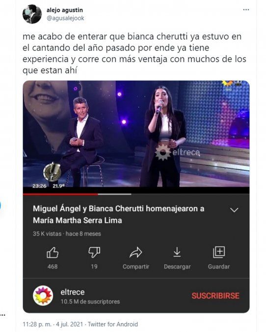 La criticaron por ser la hija de un famoso.