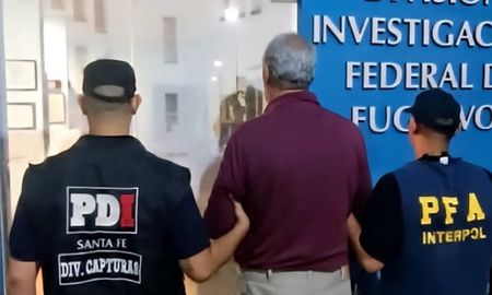 Capturado. El empresario uruguayo cuando fue ingresado a la Argentina. Capturado. El empresario uruguayo cuando fue ingresado a la Argentina.