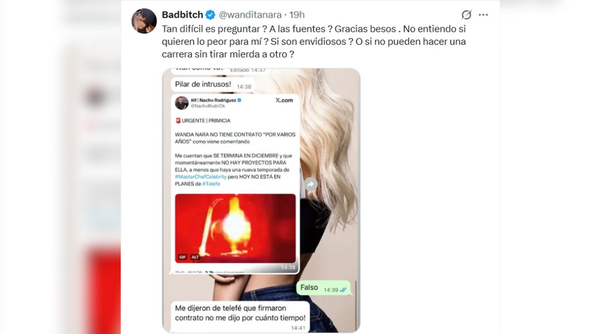 Wanda Nara apuntó contra periodistas.