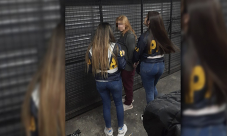 La joven fue detenida en la estación Palermo del Tren San Martín. La joven fue detenida en la estación Palermo del Tren San Martín.