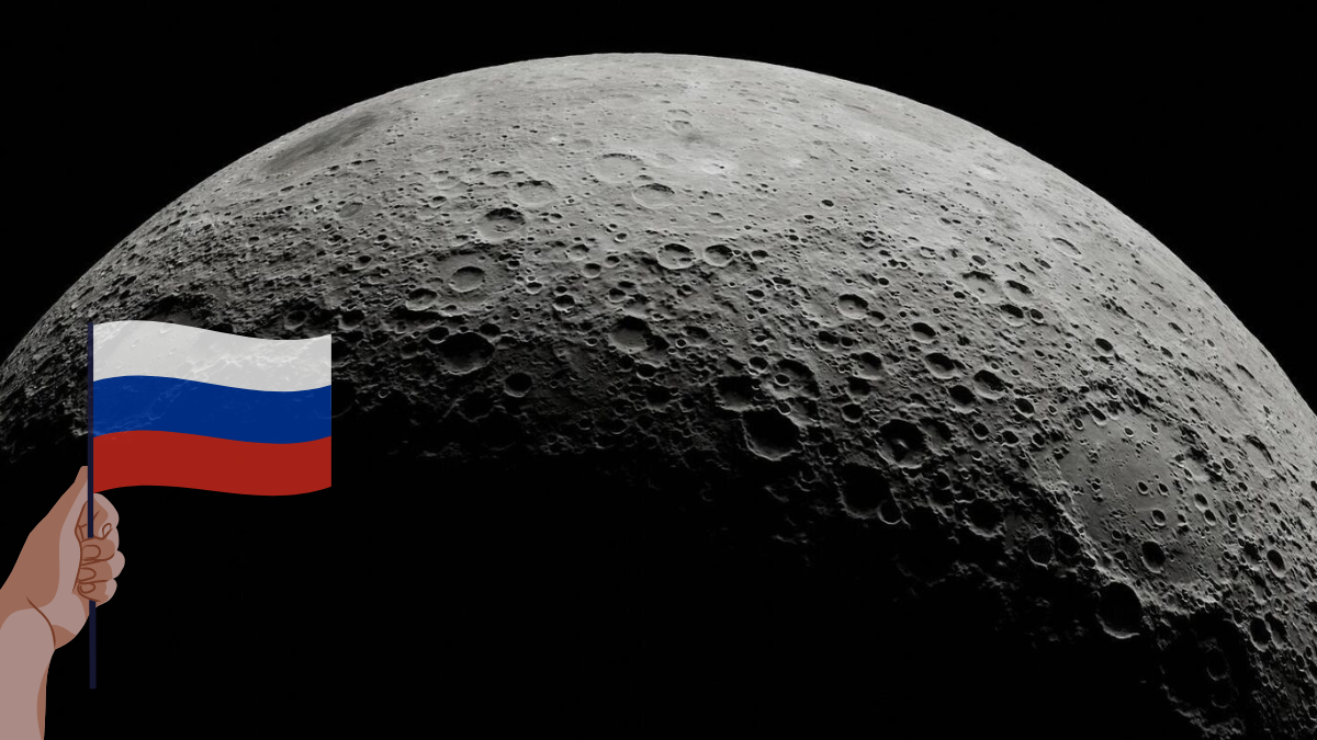 Los rusos enviaron una impactante imagen de un cráter en el polo sur lunar.