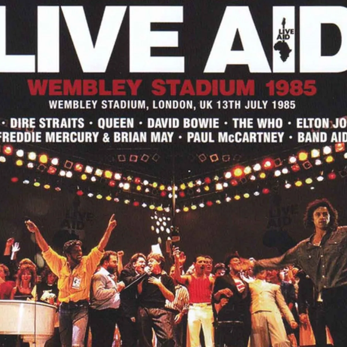 Las bandas que se presentaron en el estadio Wembley de Londres en el marco del Live Aid.