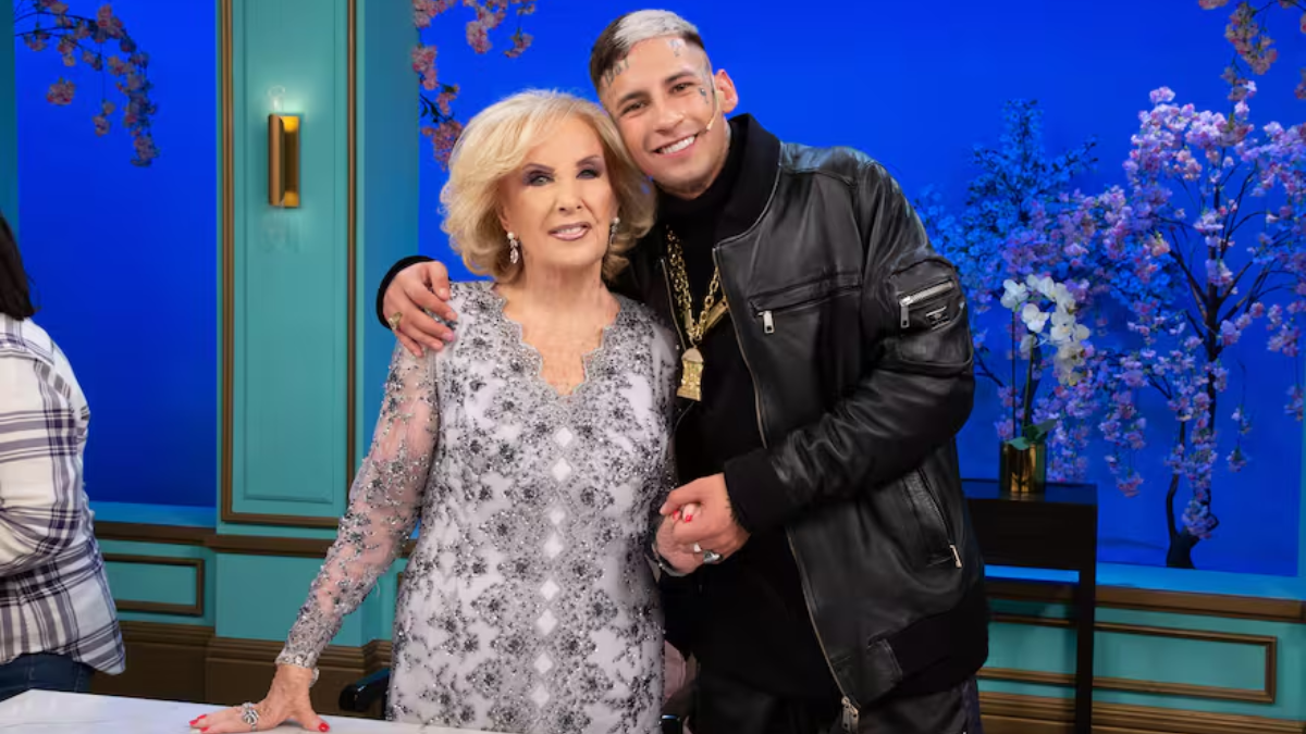 L-Gante confesó que su amor platónico es Mirtha Legrand: el video de su declaración al aire de El Trece