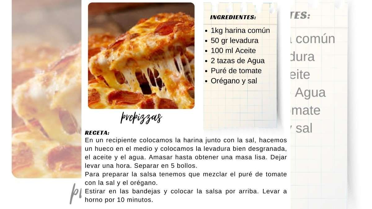 Ingredientes para preparar esta receta de prepizzas en casa. Ingredientes para preparar esta receta de prepizzas en casa.