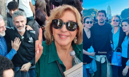 Muchas famosos argentinos se sumaron a la marcha en defensa de la educación pública. Muchas famosos argentinos se sumaron a la marcha en defensa de la educación pública.