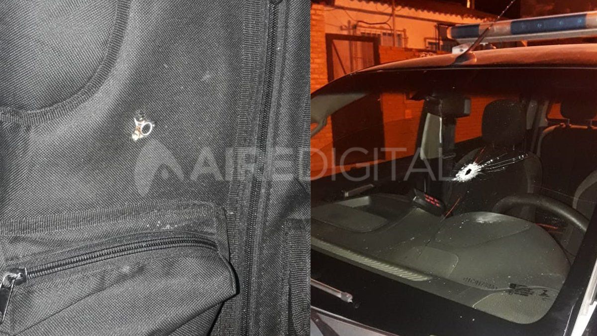 Perseguían a delincuentes en moto, éstos dispararon y el proyectil terminó en el chaleco balístico de un policía