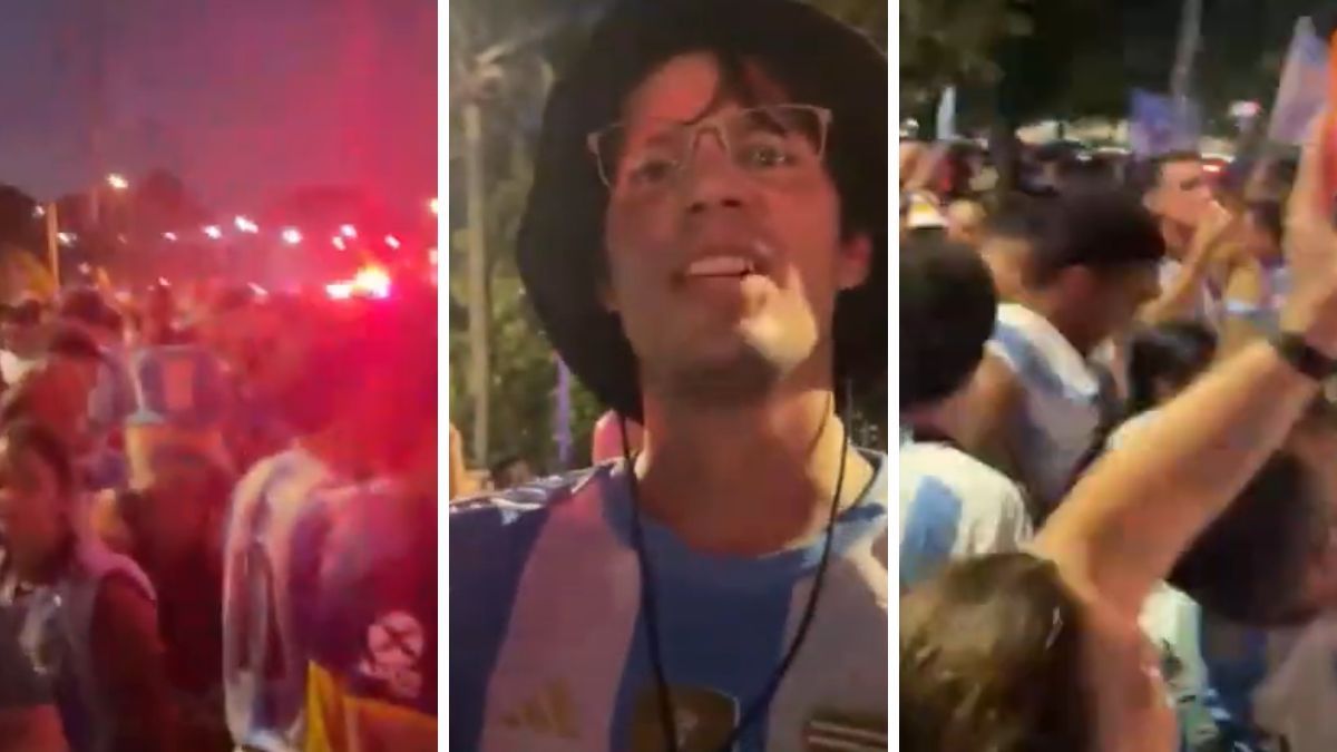 Locura total en la previa del encuentro entre las selecciones de Argentina y Colombia para definir al campeón.