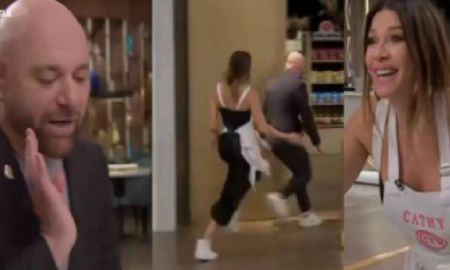 Catherine Fulop corrió a Germán Martitegui por el estudio de Masterchef Celebrity Catherine Fulop corrió a Germán Martitegui por el estudio de Masterchef Celebrity