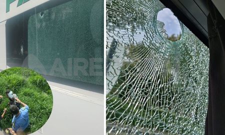 La balacera contra el colectivo que trasladaba agentes penitenciarios se produjo el sábado en la circunvalación de Rosario. La balacera contra el colectivo que trasladaba agentes penitenciarios se produjo el sábado en la circunvalación de Rosario.