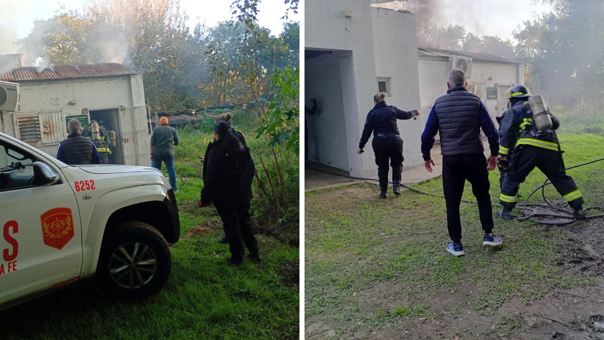Se incendió la zona de veterinaria y cuarentena del Centro de Rescate
