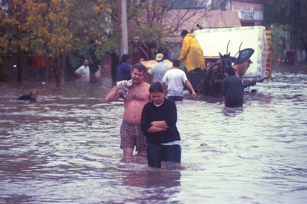 La inundación de 2003 afectó a todo el cordón oeste de la ciudad de Santa Fe.