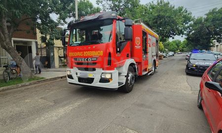 Personal de bomberos logró controlar el fuego que se produjo durante la siesta. Personal de bomberos logró controlar el fuego que se produjo durante la siesta.