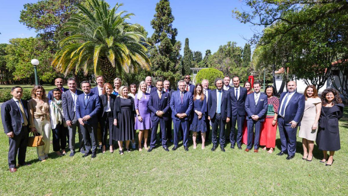 El presidente Alberto Fernández se reunió con empresarios en Olivos.&nbsp;