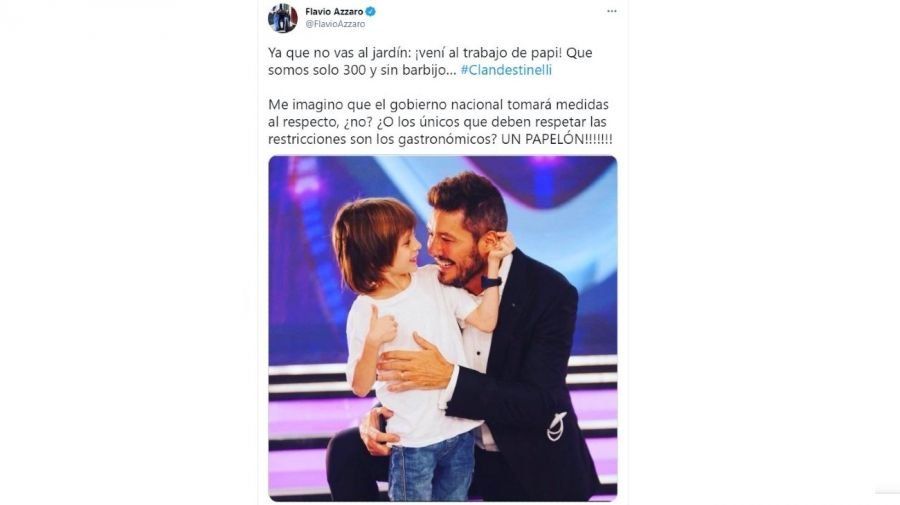 El furioso descargo de Flavio Azzaro contra Tinelli.