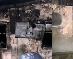 El incendio generó importantes daños materiales en la vivienda de Pueblo Irigoyen. El incendio generó importantes daños materiales en la vivienda de Pueblo Irigoyen.
