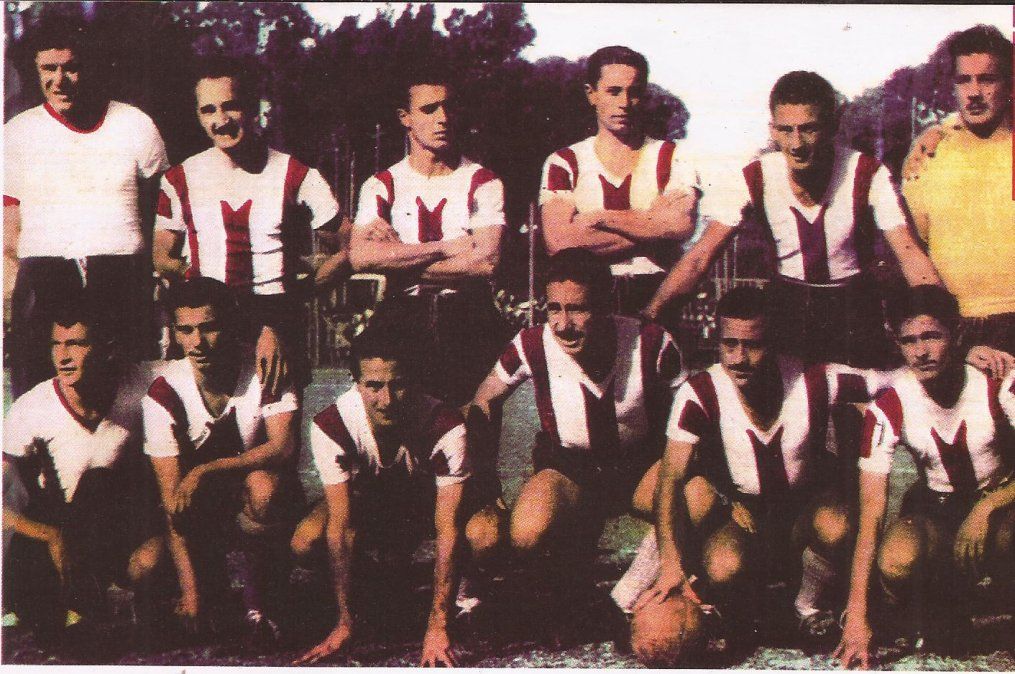 Equipo titular de Uni&oacute;n en el a&ntilde;o 1953.