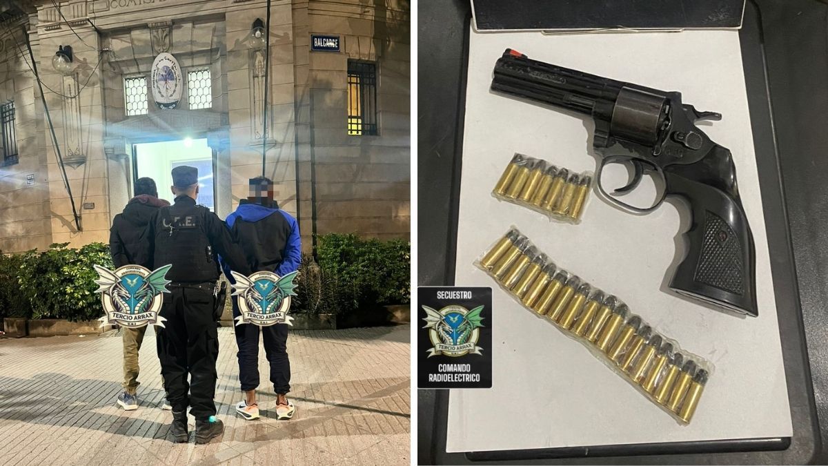 Dos hombres fueron detenidos en Villa del Parque y un revólver calibre 38 quedó en calidad de secuestro. Dos hombres fueron detenidos en Villa del Parque y un revólver calibre 38 quedó en calidad de secuestro.