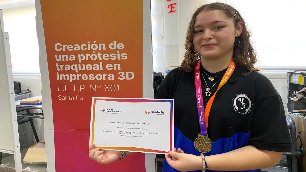 Federica Carranza, una de las estudiantes que participó del proyecto. Federica Carranza, una de las estudiantes que participó del proyecto.