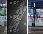 En fotos: las dos banderas y los mensajes que aparecieron en la cancha de Colón: a quién fueron dirigidas En fotos: las dos banderas y los mensajes que aparecieron en la cancha de Colón: a quién fueron dirigidas