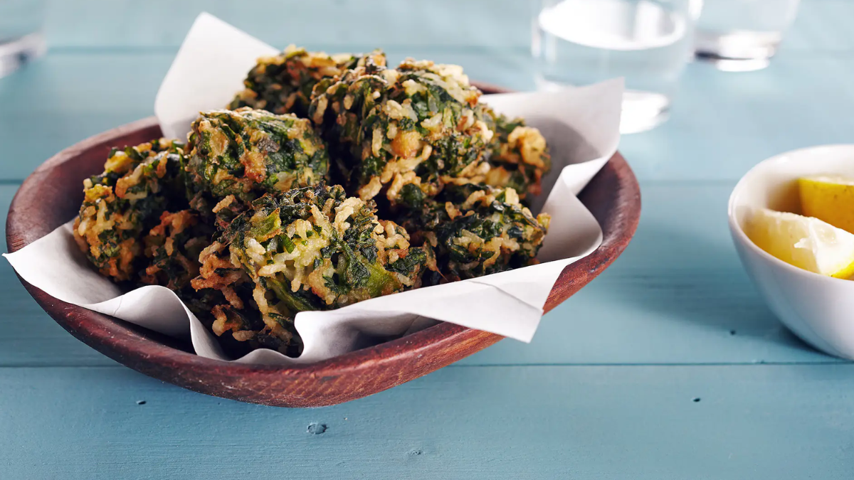 Buñuelos de acelga sin harina y sin freír