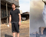 Así salvó Damián De Santo del fuego su casa en Córdoba Así salvó Damián De Santo del fuego su casa en Córdoba
