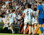 El Colo Barco puso en ventaja a la Selección Argentina. El Colo Barco puso en ventaja a la Selección Argentina.