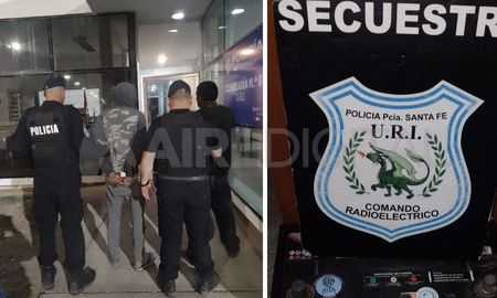 Los robabaterías detenidos en la ciudad de Santa Fe. Los robabaterías detenidos en la ciudad de Santa Fe.