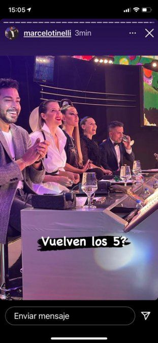 Marcelo Tinelli dejó la puerta abierta al regreso de Guillermina Valdés al jurado de ShowMatch.