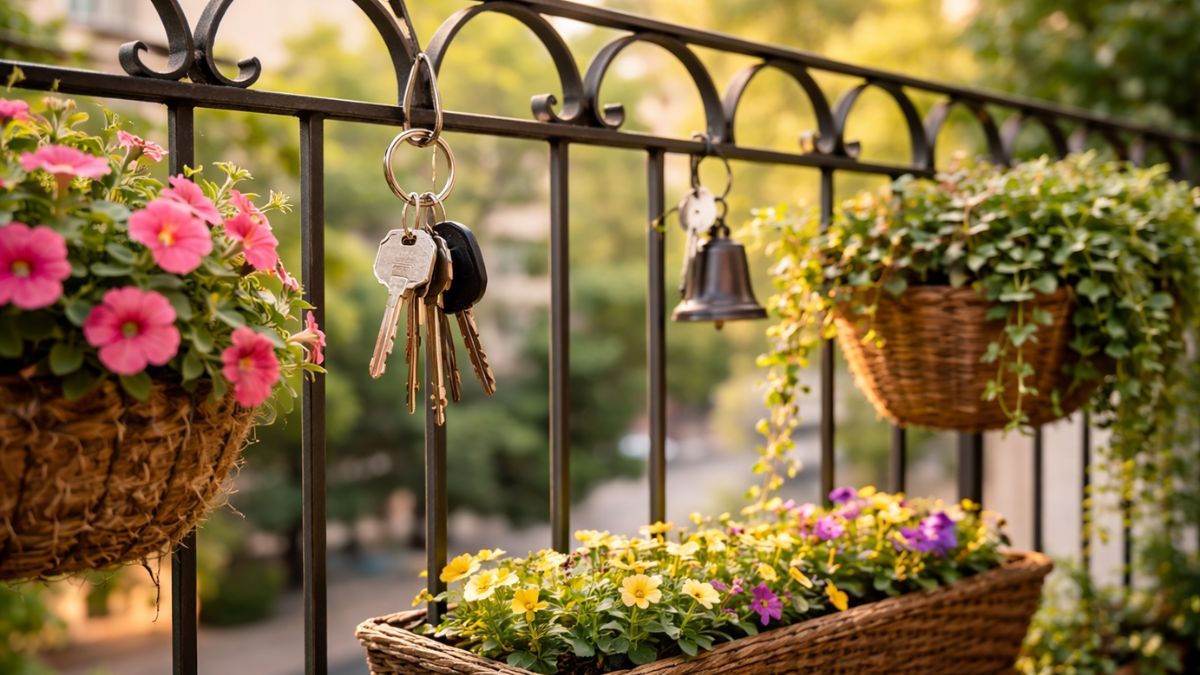 Para qué sirve colgar llaves en el balcón y por qué cada vez más personas lo hacen.
