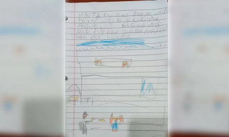 Rosario: el estremecedor dibujo que hizo un nene de 7 años cuando le pidieron que ilustrara su barrio Rosario: el estremecedor dibujo que hizo un nene de 7 años cuando le pidieron que ilustrara su barrio