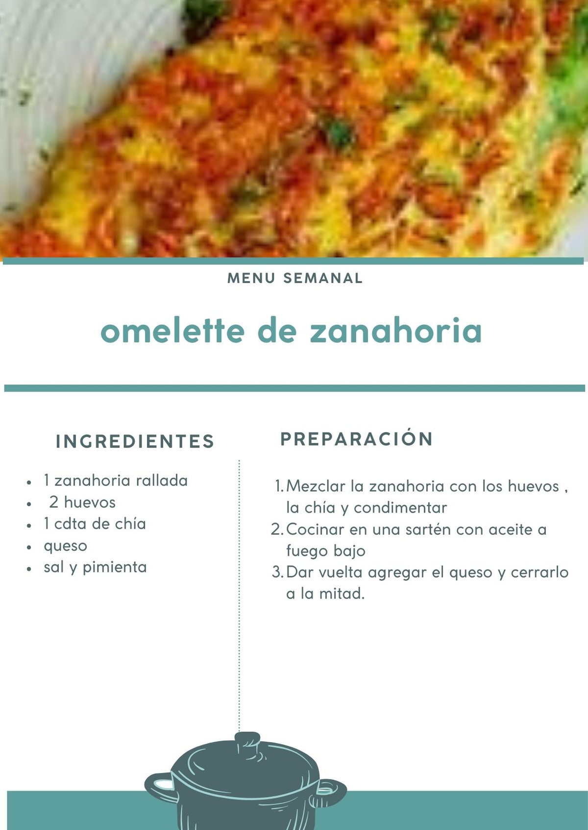 El omelette de zanahoria es una de las recetas saludables más deliciosas y fáciles de hacer con muy pocos ingredientes. El omelette de zanahoria es una de las recetas saludables más deliciosas y fáciles de hacer con muy pocos ingredientes.