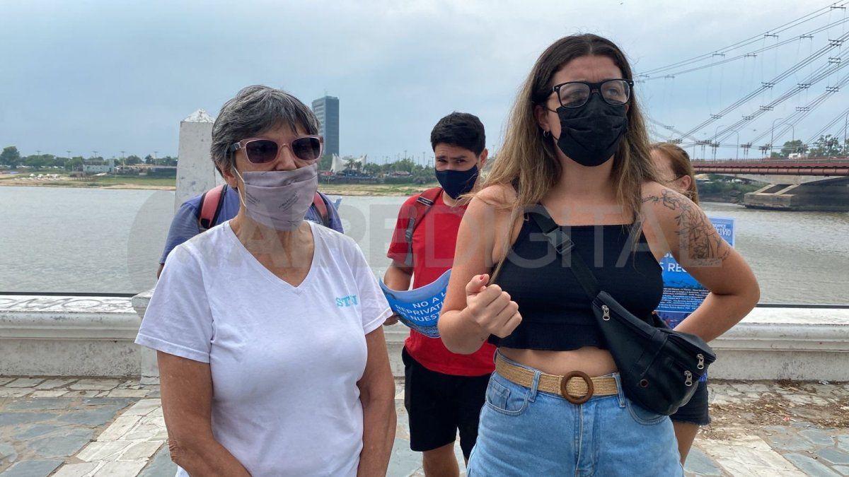 Teresa Suárez del Centro de Protección a la Naturaleza y Lucila Kessler del Foro por la Recuperación del Paraná, comunicaron el cronograma de actividades.