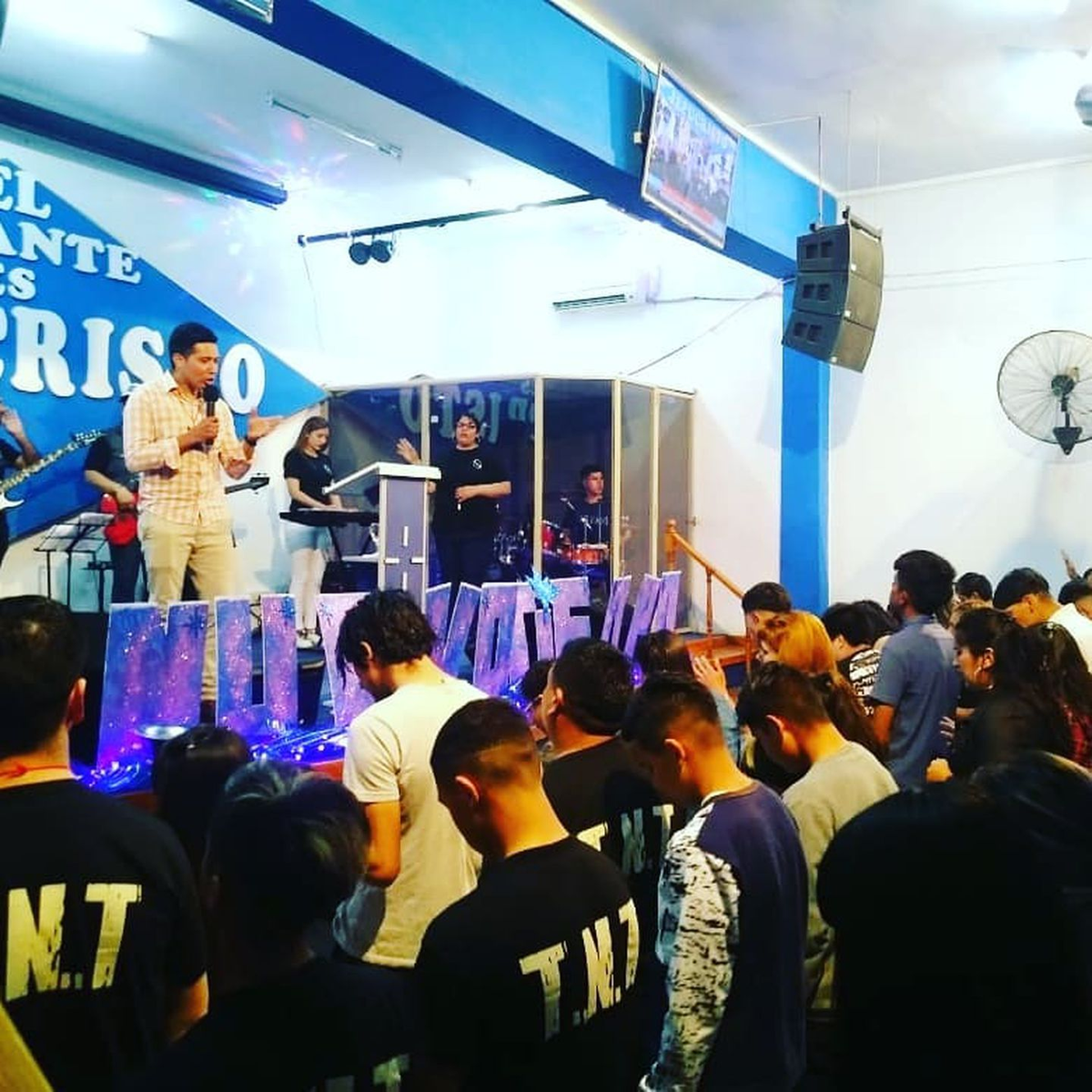 Lucas Caballero predicando la palabra de Dios (Foto: Instagram lucasdaniel_caballero).  