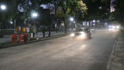 Tras los trabajos de reparación, habilitaron el tránsito en Bulevar Gálvez y Sarmiento