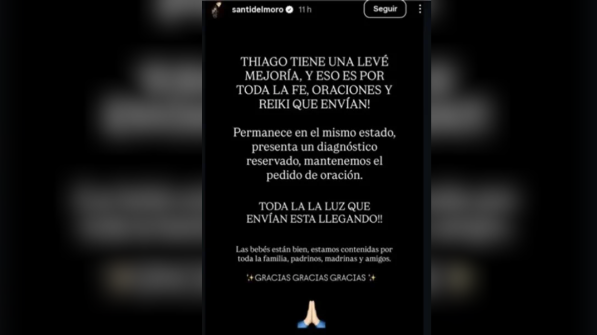 Thiago Medina sigue con pronóstico reservado y su ex, Daniela Celis, pidió mantener la cadena de oración por su recuperación. Thiago Medina sigue con pronóstico reservado y su ex, Daniela Celis, pidió mantener la cadena de oración por su recuperación.