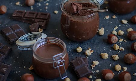 Crema de avellanas casero. Crema de avellanas casero.