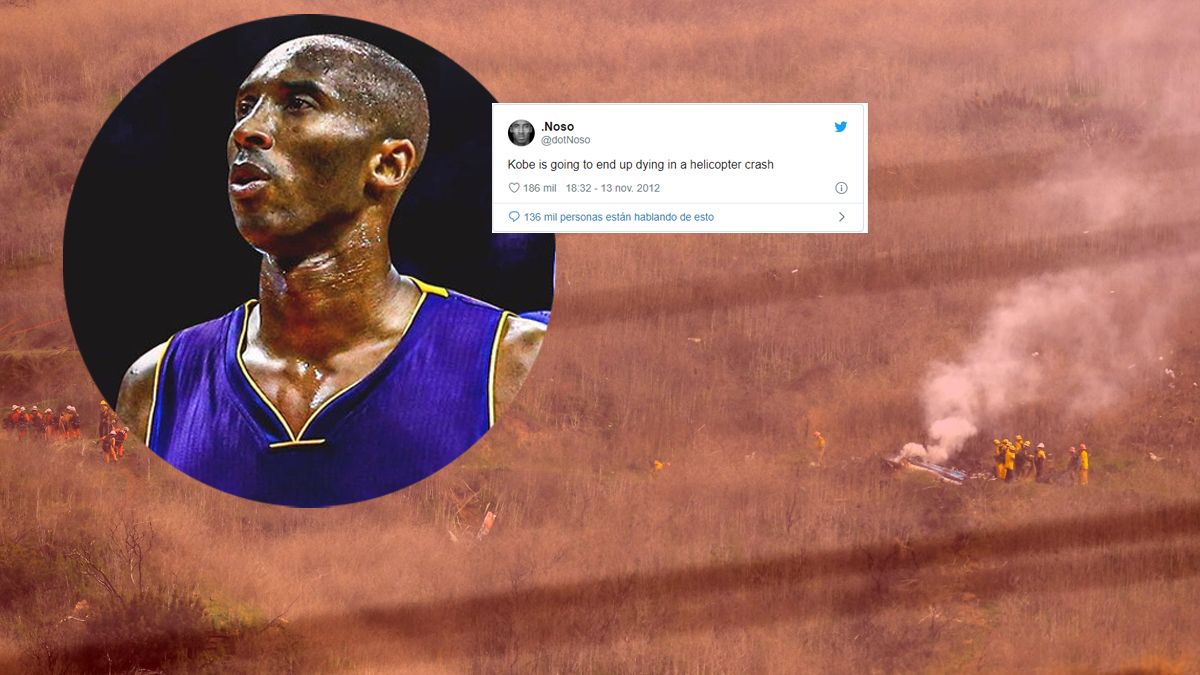 La escalofriante predicción de la muerte de Kobe Bryant