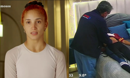 Melody Luz debió ser asistida por un equipo médico en El Hotel de los Famosos. Melody Luz debió ser asistida por un equipo médico en El Hotel de los Famosos.