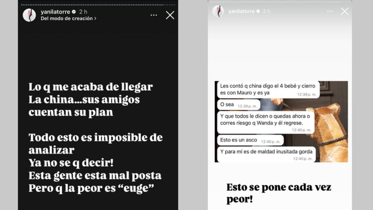 Yanina Latorre publicó mensajes que comprometen a la China Suárez. Yanina Latorre publicó mensajes que comprometen a la China Suárez.