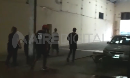 L.M.T., al momento de su detención en un garage de 4 de Enero al 3700. L.M.T., al momento de su detención en un garage de 4 de Enero al 3700.