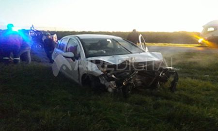 Así quedó el automovil tras el siniestro. Así quedó el automovil tras el siniestro.