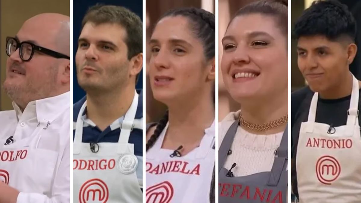 Rodolfo, Rodrigo, Daniela, Estefanía y Antonio continúan en la competencia de MasterChef 2023. Rodolfo, Rodrigo, Daniela, Estefanía y Antonio continúan en la competencia de MasterChef 2023.