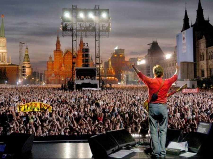 En 2003 Paul McCartney se presentó por primera vez en Rusia.